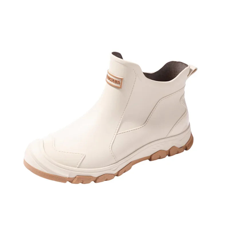 Men’s Waterproof Wear-Resistant Rubber Short Boots
